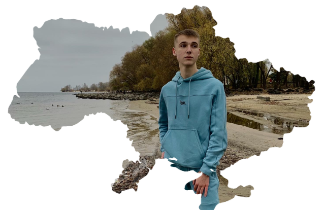 Maksym Hrinchenko, 18 years old